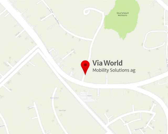 Karte, die den Standort von ViaWorld Mobility Solutions AG in Winterthur anzeigt.